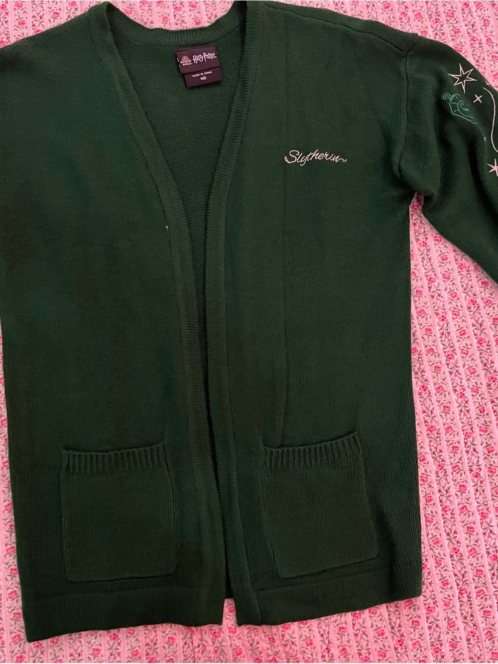 Wizarding World of Harry Potter Slytherin Green Cardigan